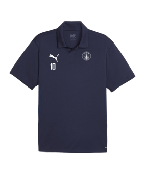 PUMA teamGOAL Poloshirt Blau Weiss F06