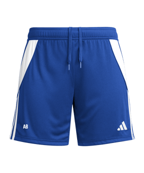 adidas Tiro 24 Short Damen Blau Weiss