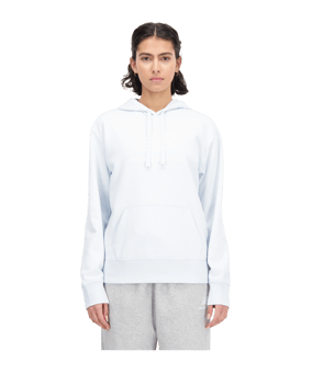 New Balance Stacked Oversized Hoody Damen Blau FIB - blau