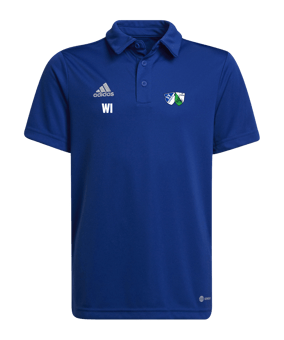 adidas Entrada 22 Poloshirt Kids Blau