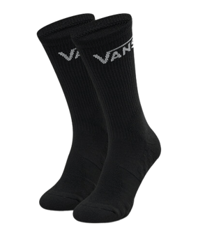 Vans Skate Crew Socken Schwarz Weiss - schwarz