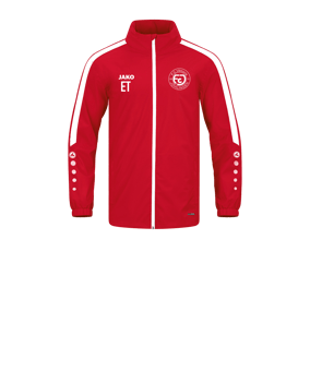 JAKO Power Allwetterjacke Kids Rot Weiss F100