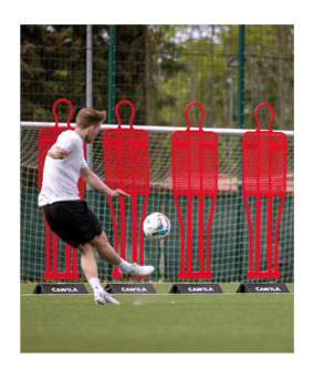Cawila Trainingsdummy ACADEMY 180cm Rot | Freistoßdummy aus sehr robustem Kunststoff - rot