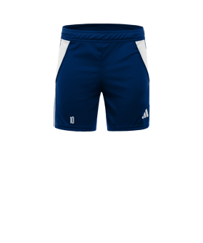 adidas Tiro 24 Short Damen Blau Weiss