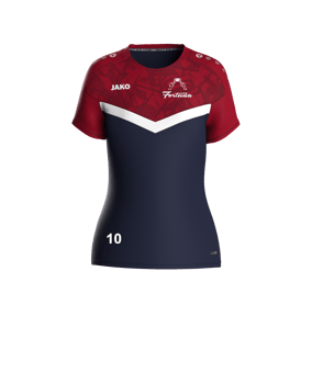 JAKO Iconic T-Shirt Damen Blau Rot F901