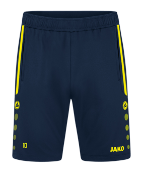 JAKO Allround Trainingsshort Blau Gelb F904