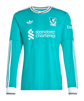 adidas FC Liverpool Trikot langarm 3rd 2025/2026 Grün - gruen
