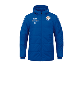 JAKO Team Coach Kapuzenjacke Kids Blau F400 