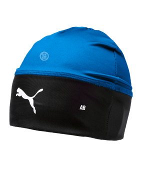 PUMA LIGA Beanie Mütze Blau Schwarz F02 SV 08 Wappen