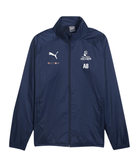 PUMA teamGOAL Allwetterjacke Blau Weiss F06