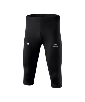 Erima Performance Laufhose 3/4 Kids Schwarz