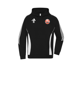 adidas Tiro 24 Hoody Kids Schwarz Weiss