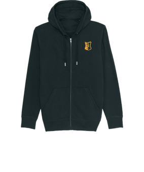 Merch Connector Zip-Hoodie Black | #justlogo1c