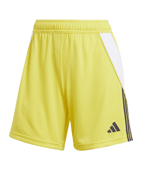 adidas Tiro 24 Short Damen Gelb Schwarz - gelb