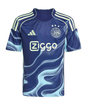 adidas Ajax Amsterdam Trikot Away 2025/2026 Kids Blau - blau