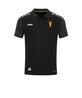 JAKO Performance Polo Damen Schwarz Grau F804