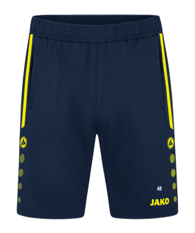 JAKO Allround Trainingsshort Damen Blau Gelb F904