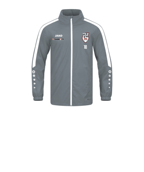 JAKO Power Allwetterjacke Kids Grau Weiss F840