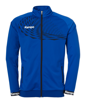 Kempa Wave 26 Poly veste d'entrainement bleu F008