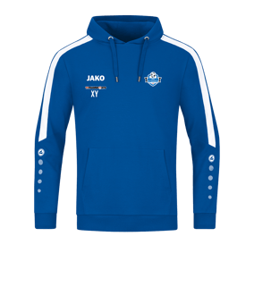 JAKO Power Hoody Blau Weiss F400