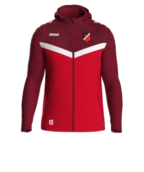 JAKO Iconic Kapuzenjacke Rot F103