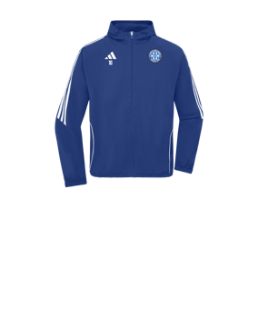 Veste coupe-vent adidas Tiro 24 enfants bleu blanc 