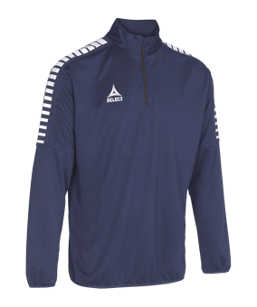 Select Argentina 1/4 Zip Top Blau F999 - blau