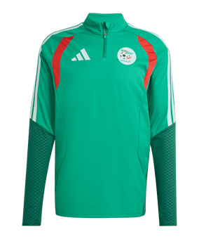 adidas Algerien Tiro Training Zip Top Grün - gruen