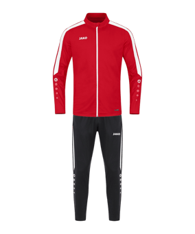 JAKO Polyester Power Trainingsanzug Kids Rot F100 - rot