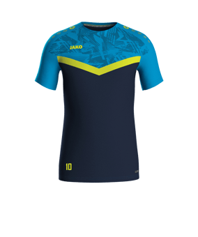 JAKO Iconic T-Shirt Blau Gelb F914