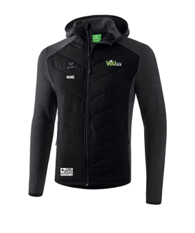 Erima Steppjacke Schwarz
