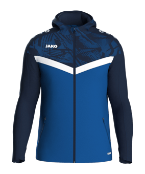 JAKO Iconic Kapuzenjacke Blau F403 - blau
