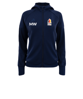 adidas Tiro 25 Travel Kapuzenjacke Damen Blau