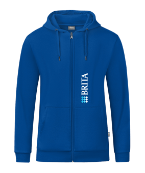 JAKO Organic Kapuzenjacke Blau F400