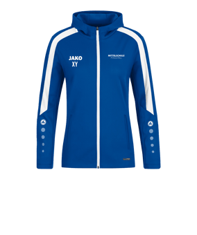 JAKO Power Kapuzenjacke Damen Blau F400