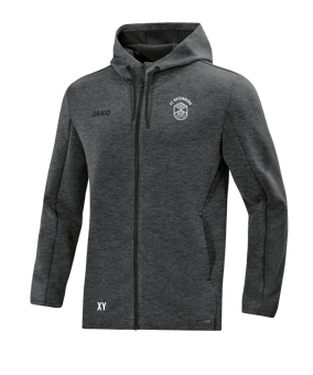 JAKO Premium Basic Kapuzenjacke Grau F21