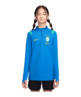 Nike CBF Brésil Strike Drilltop Enfants Bleu C435 - bleu
