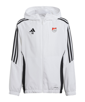 adidas Tiro 24 Windbreaker Kids Weiss Schwarz