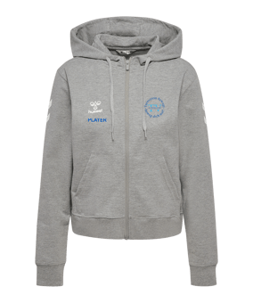 Hummel Go 2.0 Chevron Kapuzenjacke Damen Grau F2006