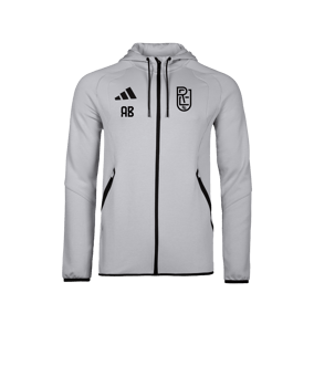 adidas Tiro Travel Hoody Grau