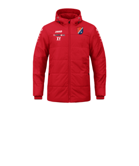 JAKO Team Coach Kapuzenjacke Kids Rot F100