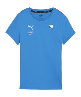 PUMA teamGOAL Casuals T-Shirt Damen Blau F02
