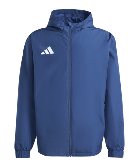 adidas Entrada 26 Regenjacke Dunkelblau - weiss
