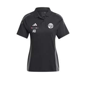 adidas Tiro 24 Competition Poloshirt Damen Schwarz Grau