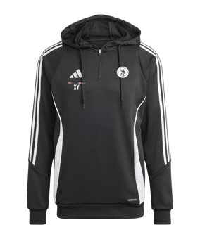 adidas Tiro 24 Hoody Schwarz Weiss 