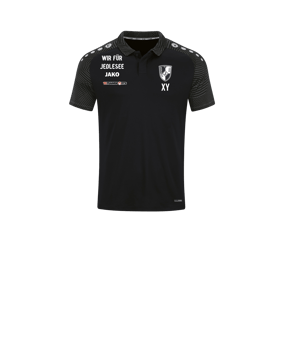 JAKO Performance Polo Kids Schwarz Grau F804