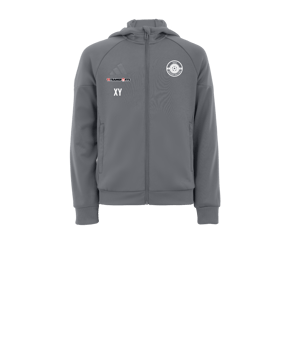 adidas Tiro 25 Travel Kapuzenjacke Kids Grau