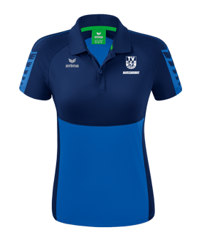 Erima Six Wings Poloshirt Damen Blau