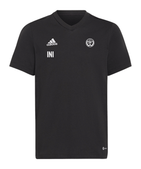 adidas Entrada 22 T-Shirt Kids Schwarz