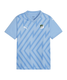 PUMA teamGLORY Trikot Kids Blau Weiss Blau F18